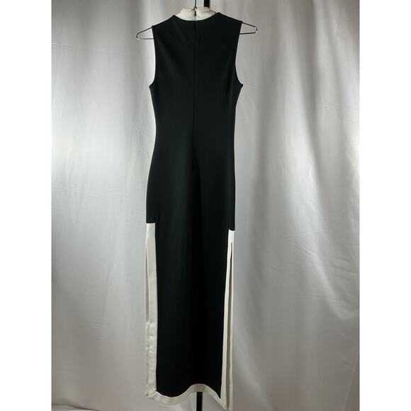 STAUD Black and White Sleeveless Maxi Dress - Picture 3 of 6